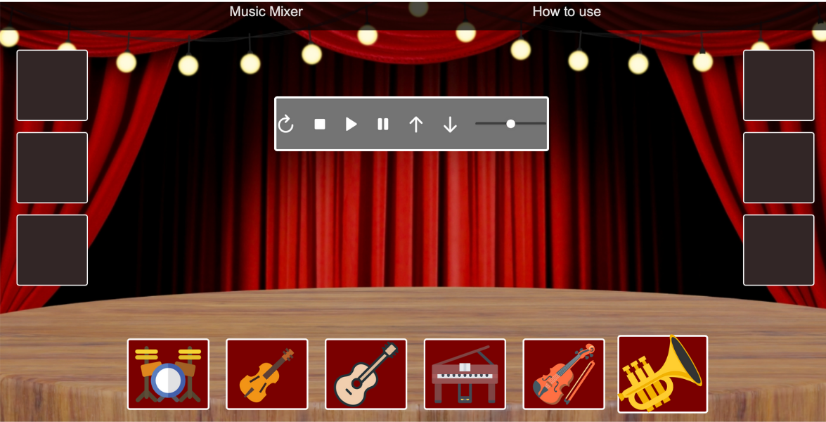 music mixer wireframe 1